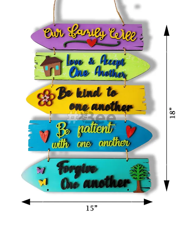 Multicolour_Mdf_Hanging_Family_Wall_Decor