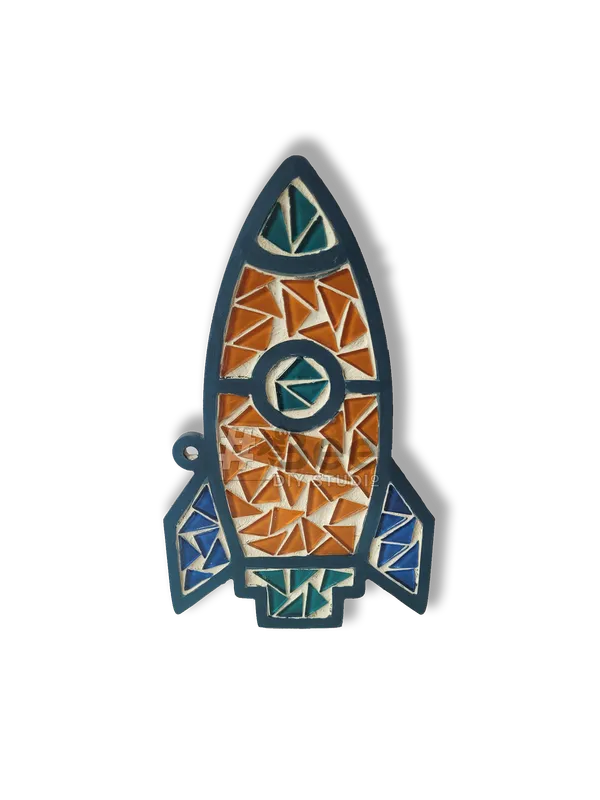 Multicolour_Mdf_&_Mosaic_Tiles_Mosaic_Kit_Rocket_Wall_Decor