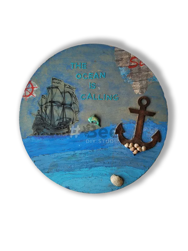 Multicolour_Mdf_Fisher_Man__And_Ocean__Wall_Decor_(Combo_of_2)
