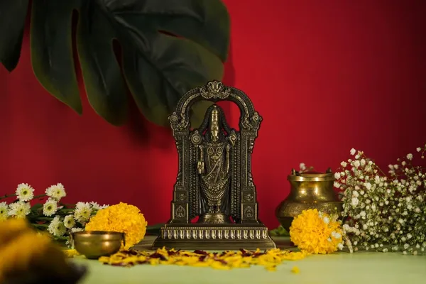 Premium_Metal_Finish_Tirupati_Balaji_Idol_|_Lord_Venkateswara_Murti_For_Home_Temple_7_Inch