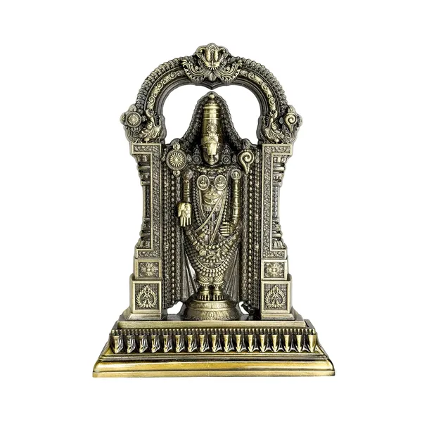 Premium_Metal_Finish_Tirupati_Balaji_Idol_|_Lord_Venkateswara_Murti_For_Home_Temple_7_Inch
