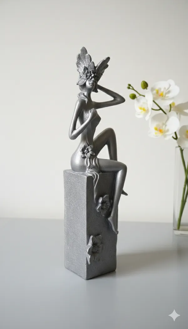 Silver_Fairy_Lady_Figurine_Set_of_3