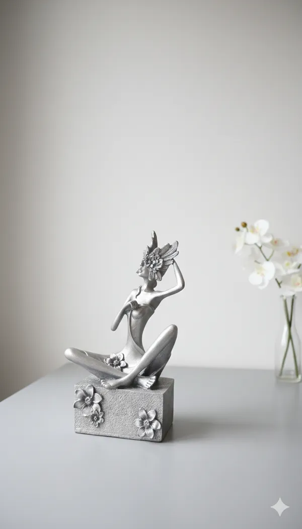 Silver_Fairy_Lady_Figurine_Set_of_3
