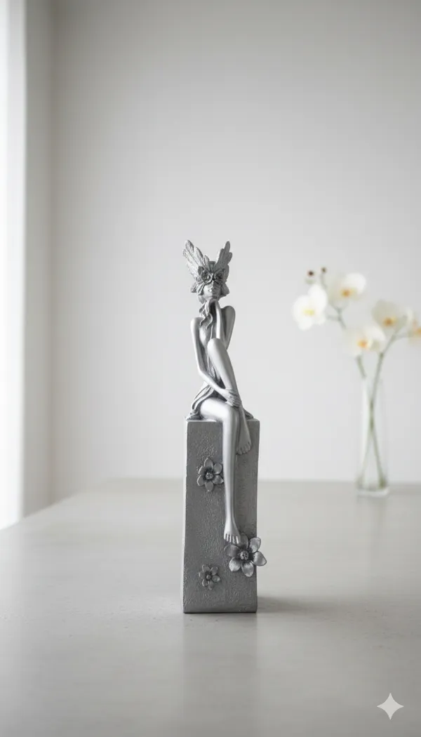 Silver_Fairy_Lady_Figurine_Set_of_3