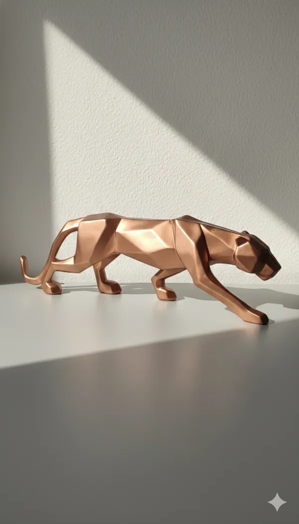 Modern_Geometric_Panther_Sculpture_�_Copper_Finish
