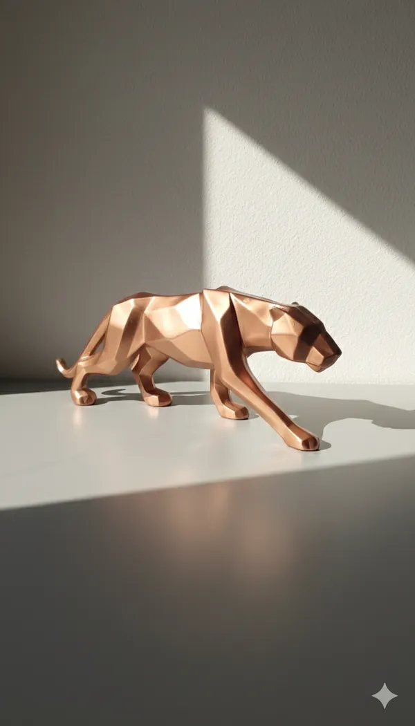 Modern_Geometric_Panther_Sculpture_�_Copper_Finish