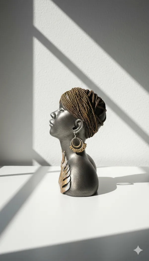 African_Floral_Lady_Decorative