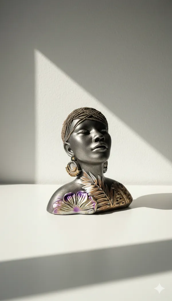 African_Floral_Lady_Decorative