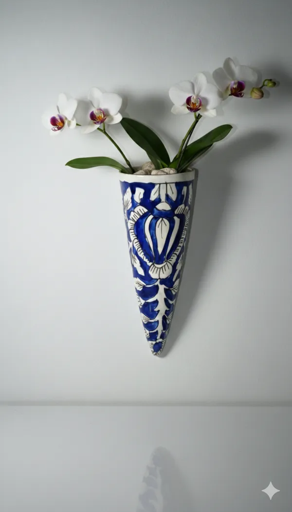 Wall_Hanging_Ceramic_Cone_Vase