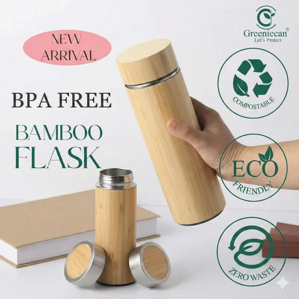 Bamboo_Steel_Vaccum_Flask_And_Flask_For_Drinkware_(Pack_Of_2)