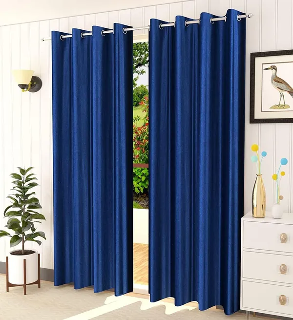 Blue_Polyester_Plain_Curtain_For_Living_&_Bed_Room_(Pack_of_2)