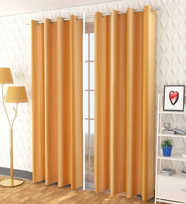 Golden__Polyester_Plain_Curtain_For_Living_&_Bed_Room_(Pack_of_2)