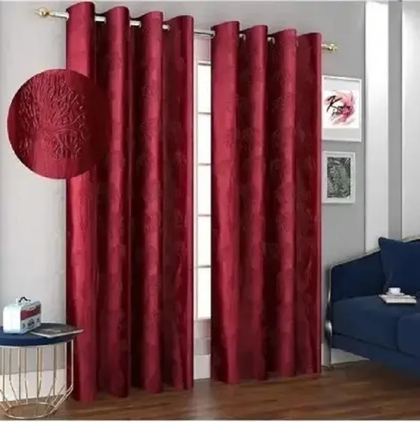 Maroon_Polyester_Self_Design_&_Motif_Curtain_For_Living_&_Bed_Room_(Pack_of_2)