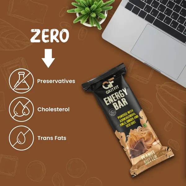 GRITFIT_Superfood_40_grams_Energy_Bar_Peanut_Butter_[Pack_of_6],_3.66g_Protein_&_2.41g_Fiber_Per_Bar,_Nutrient-Rich_Snack,_No_Preservatives,_Cholesterol_or_Trans_Fats,_100%_Veg_for_Energy_&_Immunity