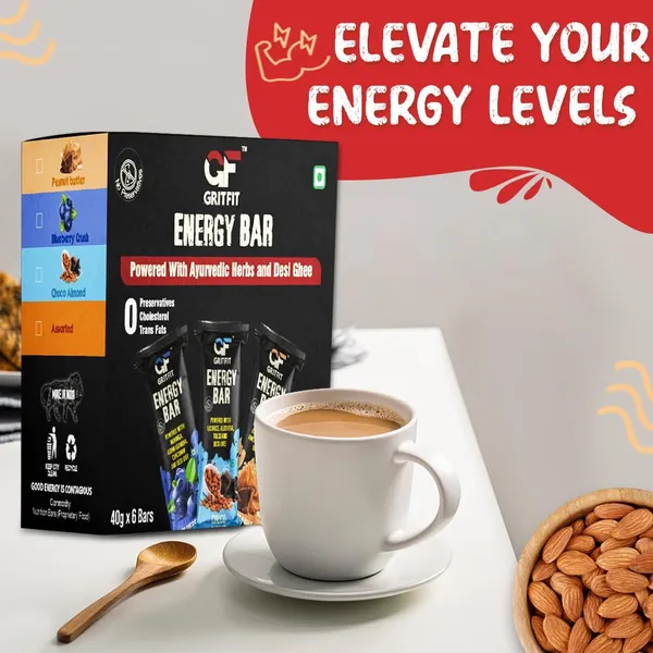 GRITFIT_Superfood_Energy_Bar_Variety_Pack,_240g_(6_x_40g),_Blueberry_Crush,_Peanut_Butter,_Choco_Almond,_No_Preservatives,_100%_Veg