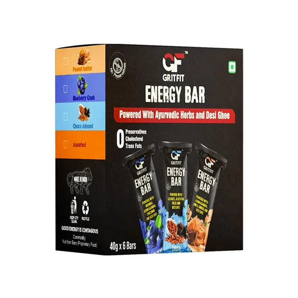 GRITFIT_Superfood_Energy_Bar_Variety_Pack,_240g_(6_x_40g),_Blueberry_Crush,_Peanut_Butter,_Choco_Almond,_No_Preservatives,_100%_Veg