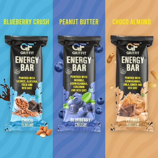 GRITFIT_Superfood_Energy_Bar_Variety_Pack,_240g_(6_x_40g),_Blueberry_Crush,_Peanut_Butter,_Choco_Almond,_No_Preservatives,_100%_Veg