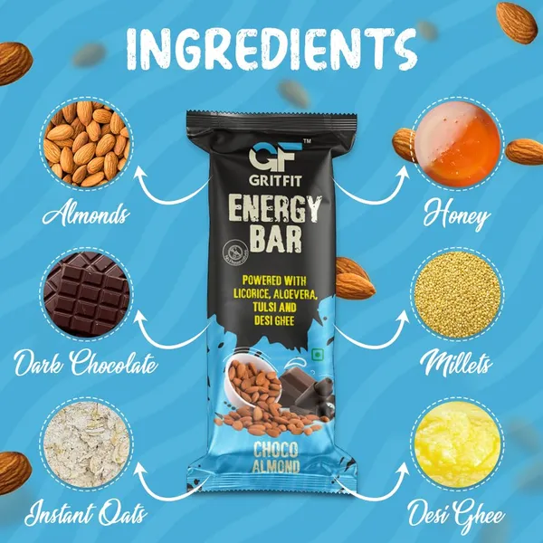 GRITFIT_Superfood_Choco_Almond_40_grams_Energy_Bar_[Pack_of_6],_3.62g_Protein_and_2.87g_Fiber_Per_Bar,_Nutrient-Rich_Snack,_No_Preservatives,_Cholesterol_or_Trans_Fats,_100%_Veg_for_Energy_&_Immunity