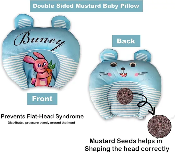 Blue_Cotton_Smiley_Travel_Pillow_For_Bed_Room