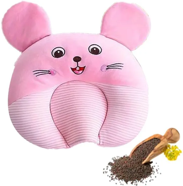 Pink_Cotton_Nature_Baby_Pillow_For_Bed_Room