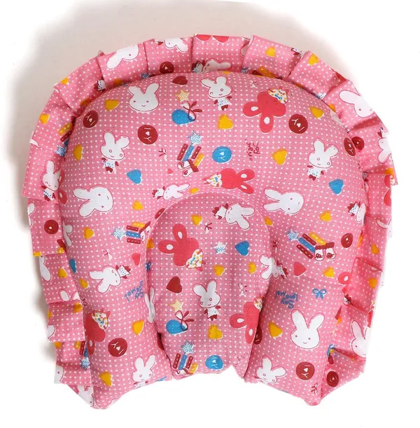 Pink_Cotton_Nature_Baby_Pillow_For_Baby_Room