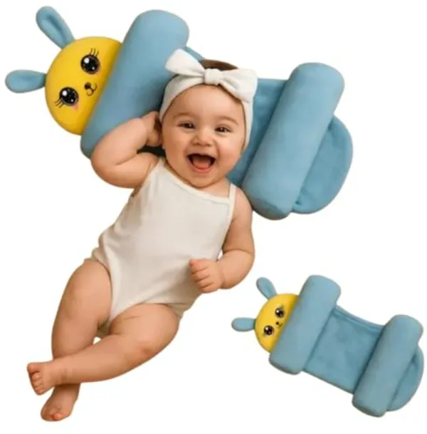 Blue_Cotton_Smiley_Baby_Pillow_For_Living_Room