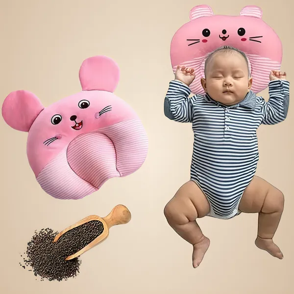 Pink_Cotton_Nature_Baby_Pillow_For_Bed_Room