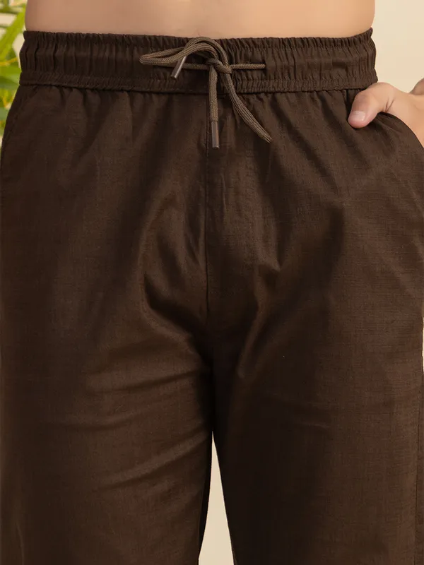 Dark_Brown_Linen_TrackPants