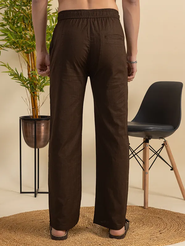 Dark_Brown_Linen_TrackPants
