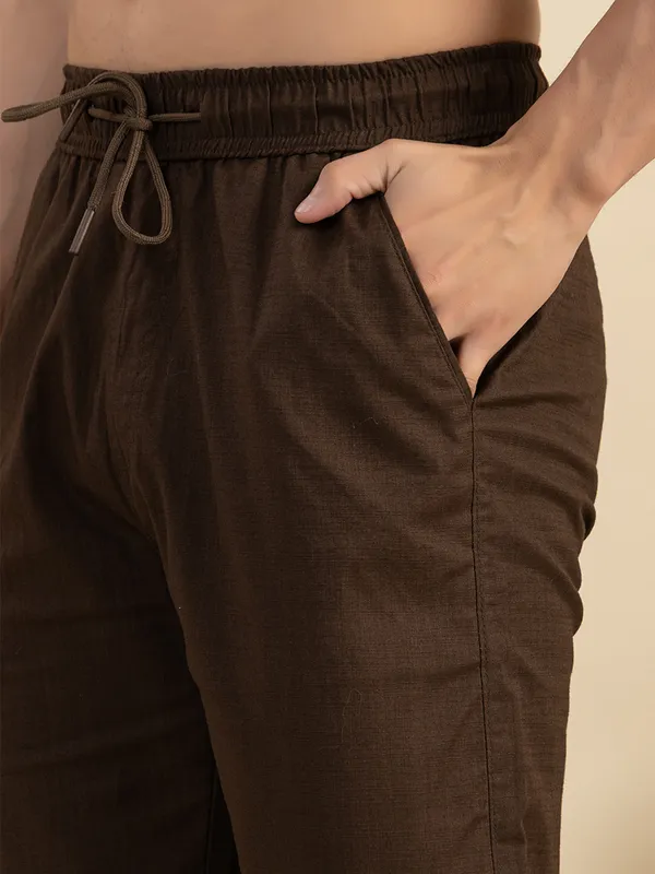 Dark_Brown_Linen_TrackPants