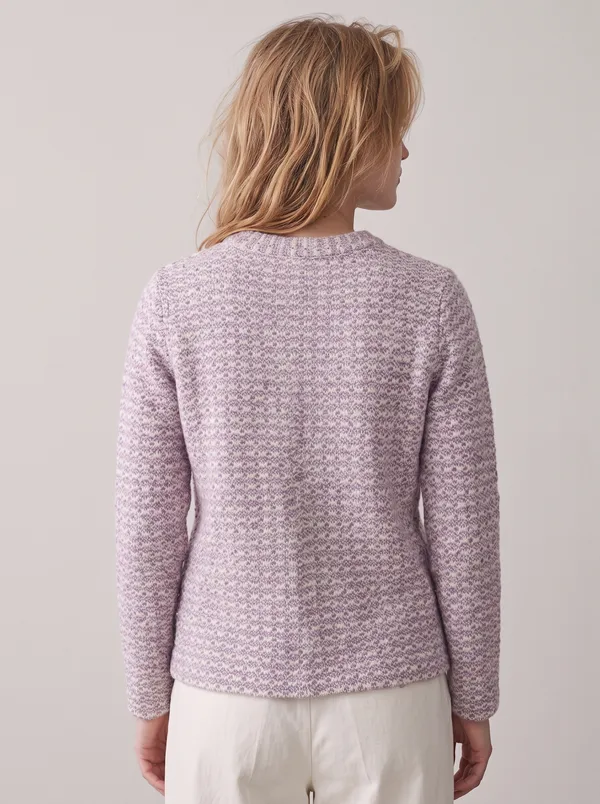 Women's_Geometric_Pattern_Cardigan_Purple