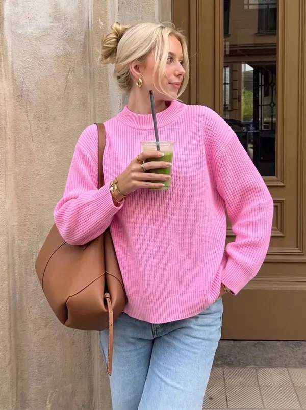 High_Neck_Pullover_-_Pink