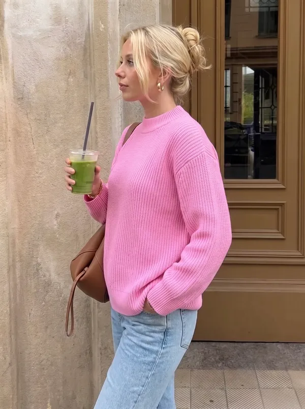 High_Neck_Pullover_-_Pink