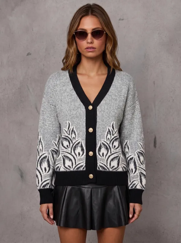 Women's_Floral_Cardigan_Black