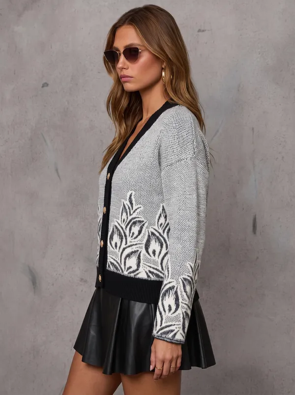 Women's_Floral_Cardigan_Black