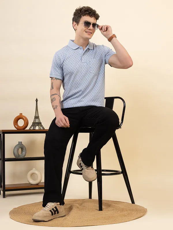 Blue_Cotton_Printed_Polo