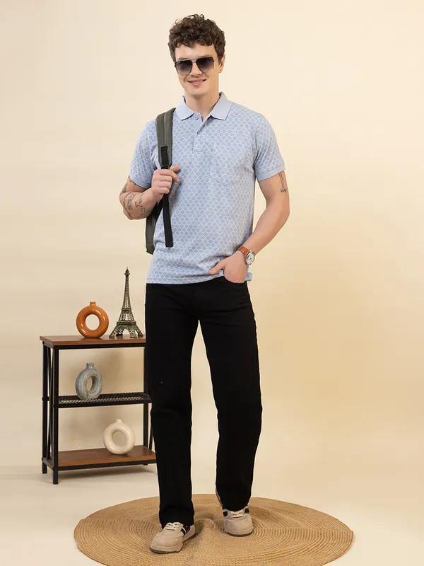 Blue_Cotton_Printed_Polo