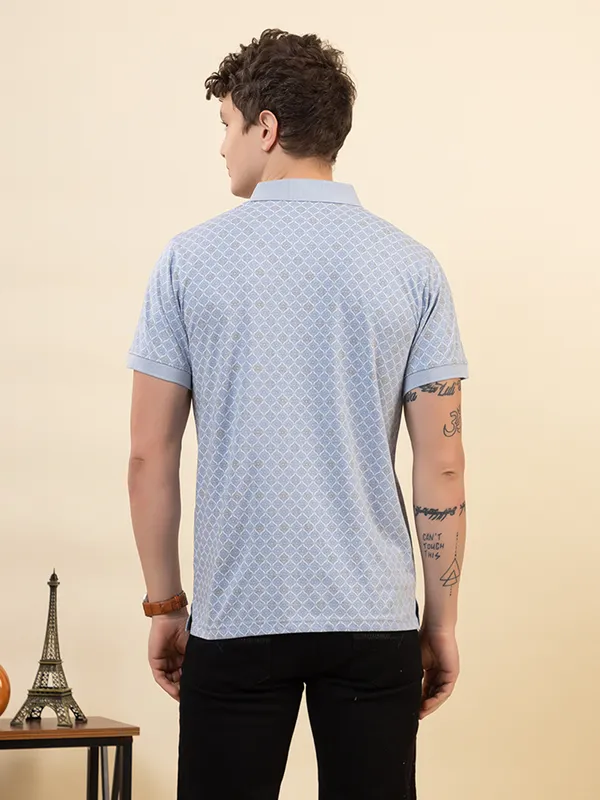Blue_Cotton_Printed_Polo