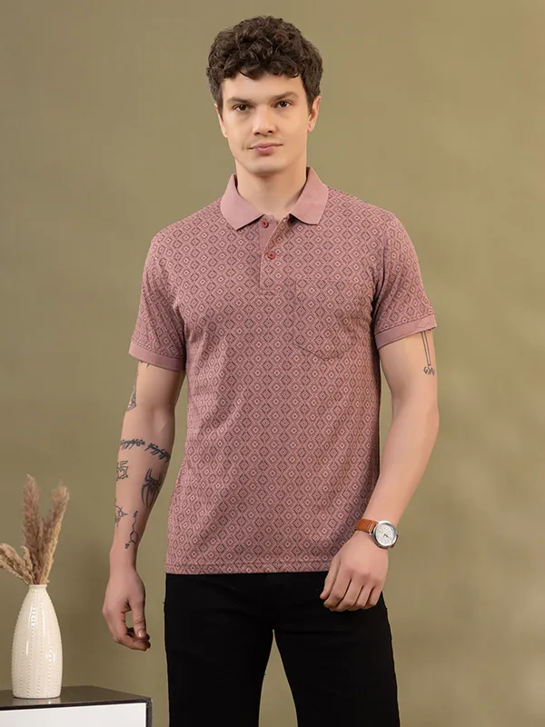 Mauve_Cotton_Printed_Polo