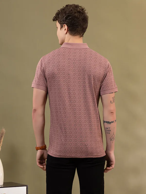 Mauve_Cotton_Printed_Polo