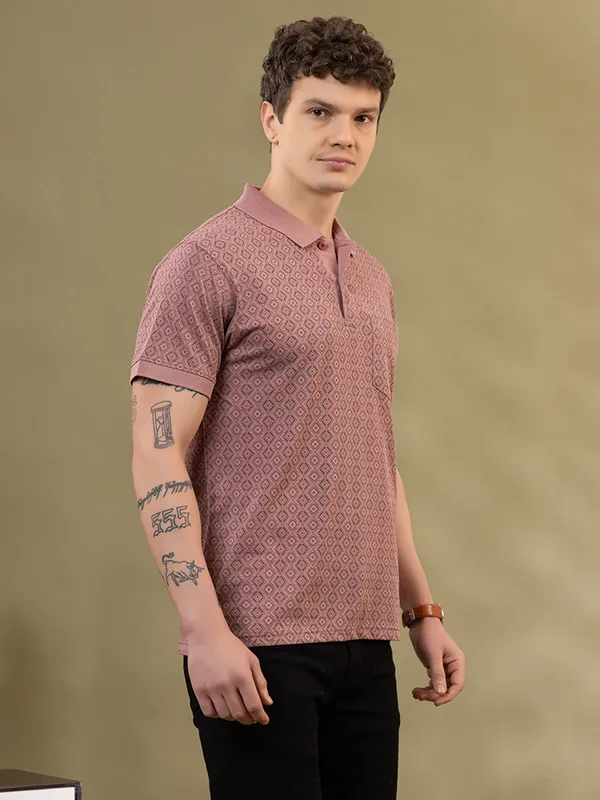 Mauve_Cotton_Printed_Polo
