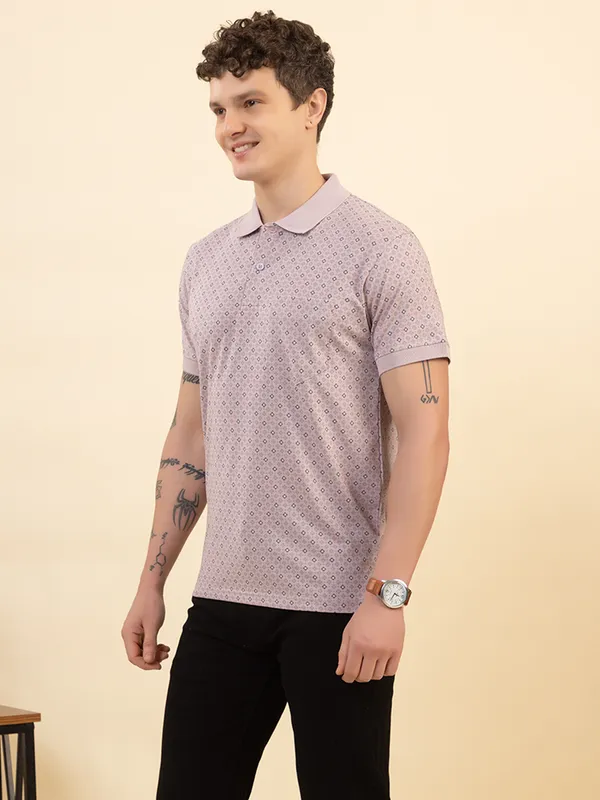 Pink_Rose_Cotton_Printed_Polo