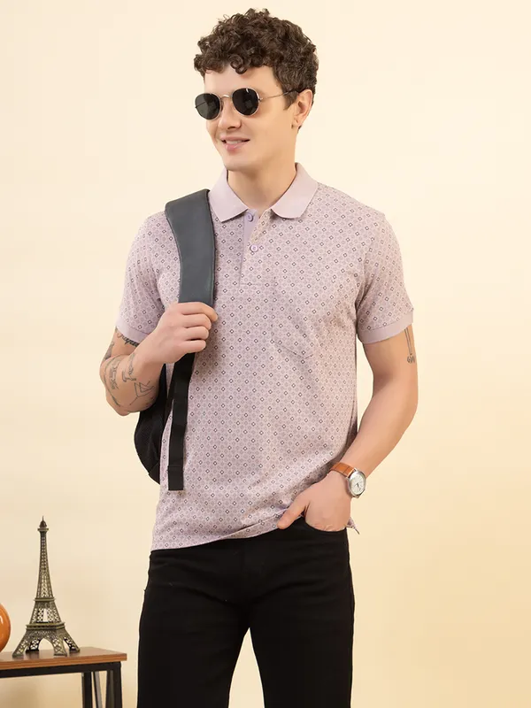 Pink_Rose_Cotton_Printed_Polo