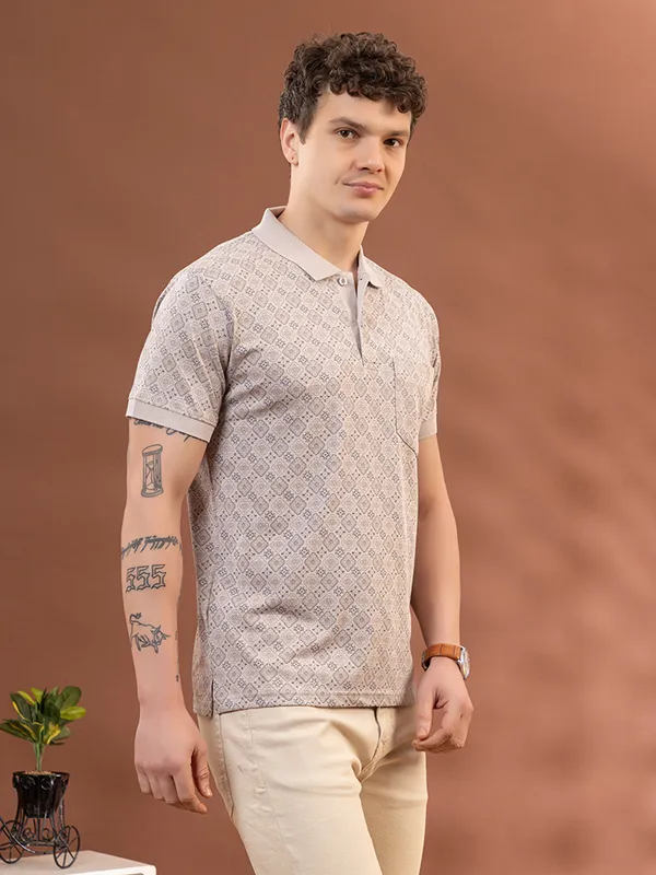 White_Chocolate_Cotton_Printed_Polo