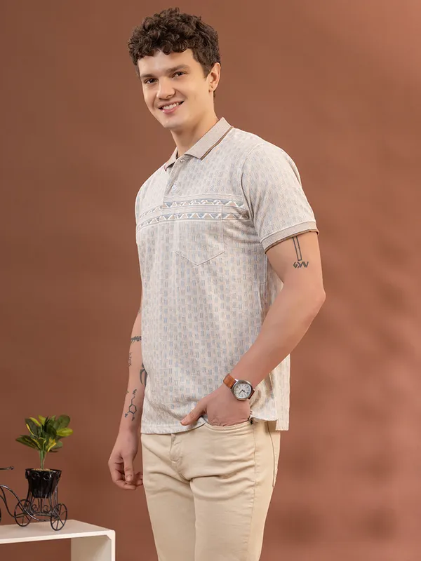 Light_Brown_Cotton_Printed_Polo