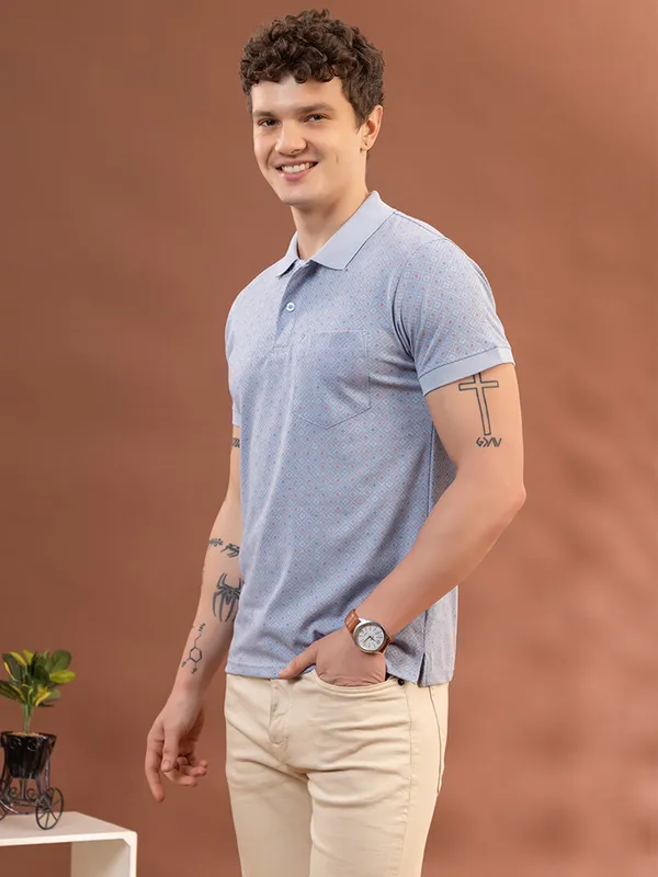 Cool_Blue_Cotton_Polo