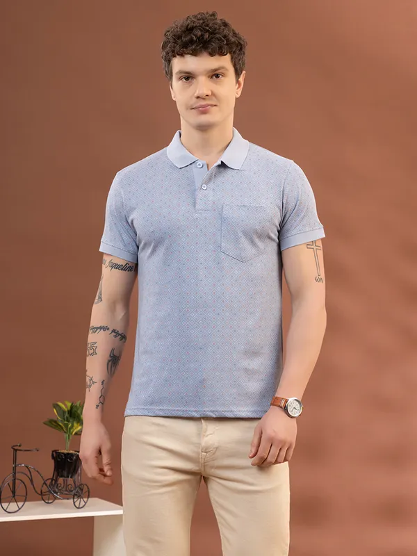 Cool_Blue_Cotton_Polo