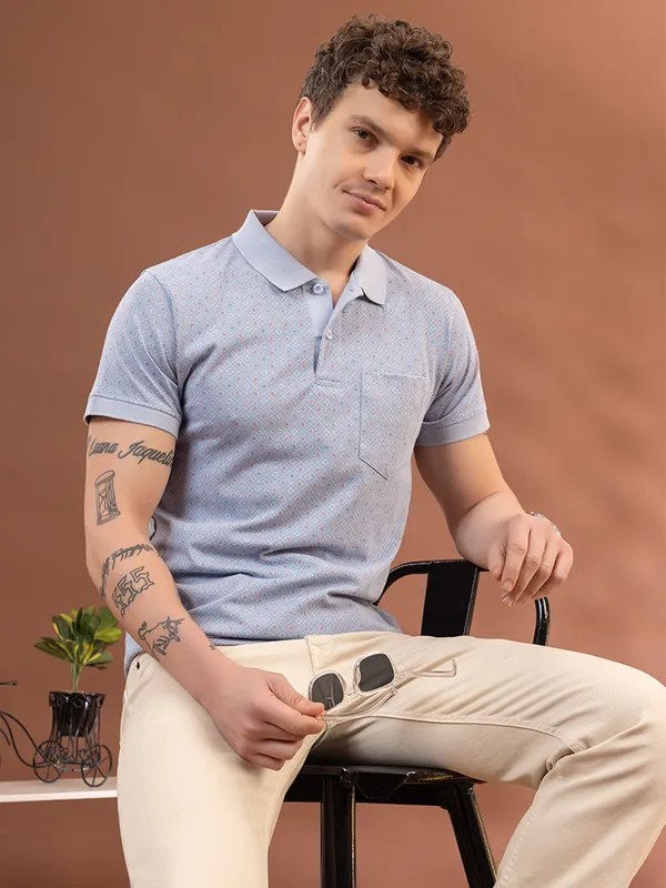 Cool_Blue_Cotton_Polo
