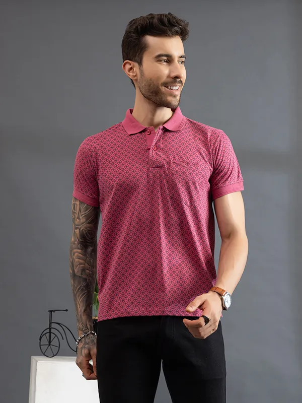 Peach_Cotton_Polo