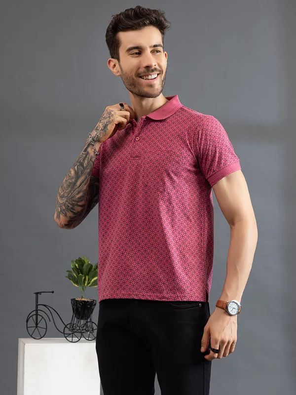 Peach_Cotton_Polo